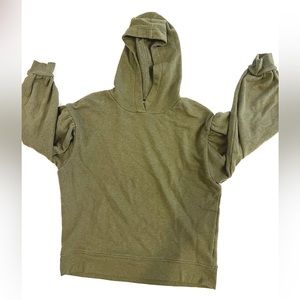 Madewell Pull Over Hooded Sweater Olive Green